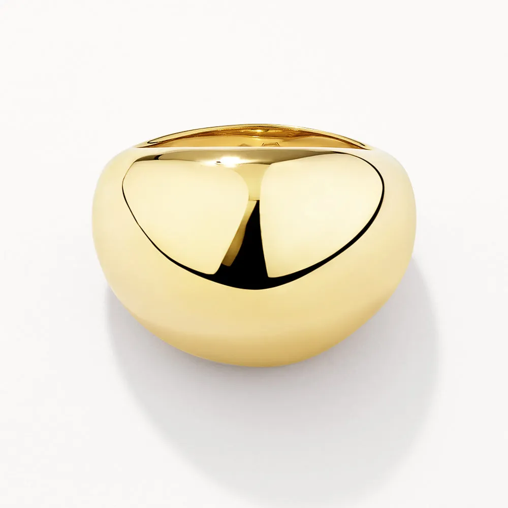 Ball Dome Ring in Gold