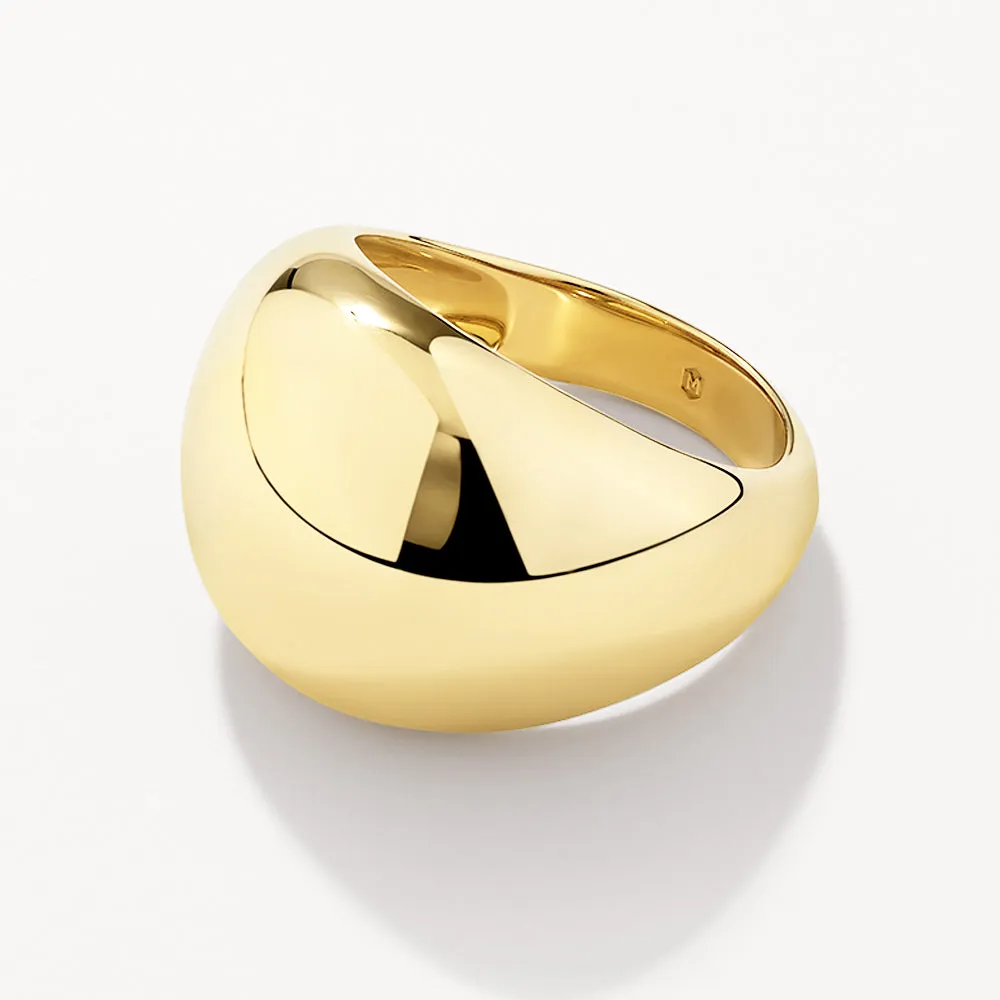 Ball Dome Ring in Gold