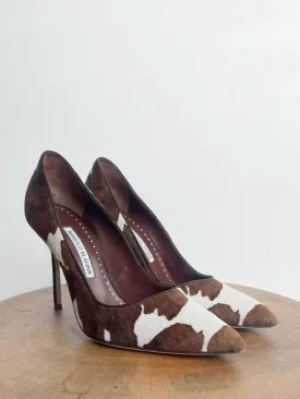 BB PONYHAIR COW PRINT STILETTO