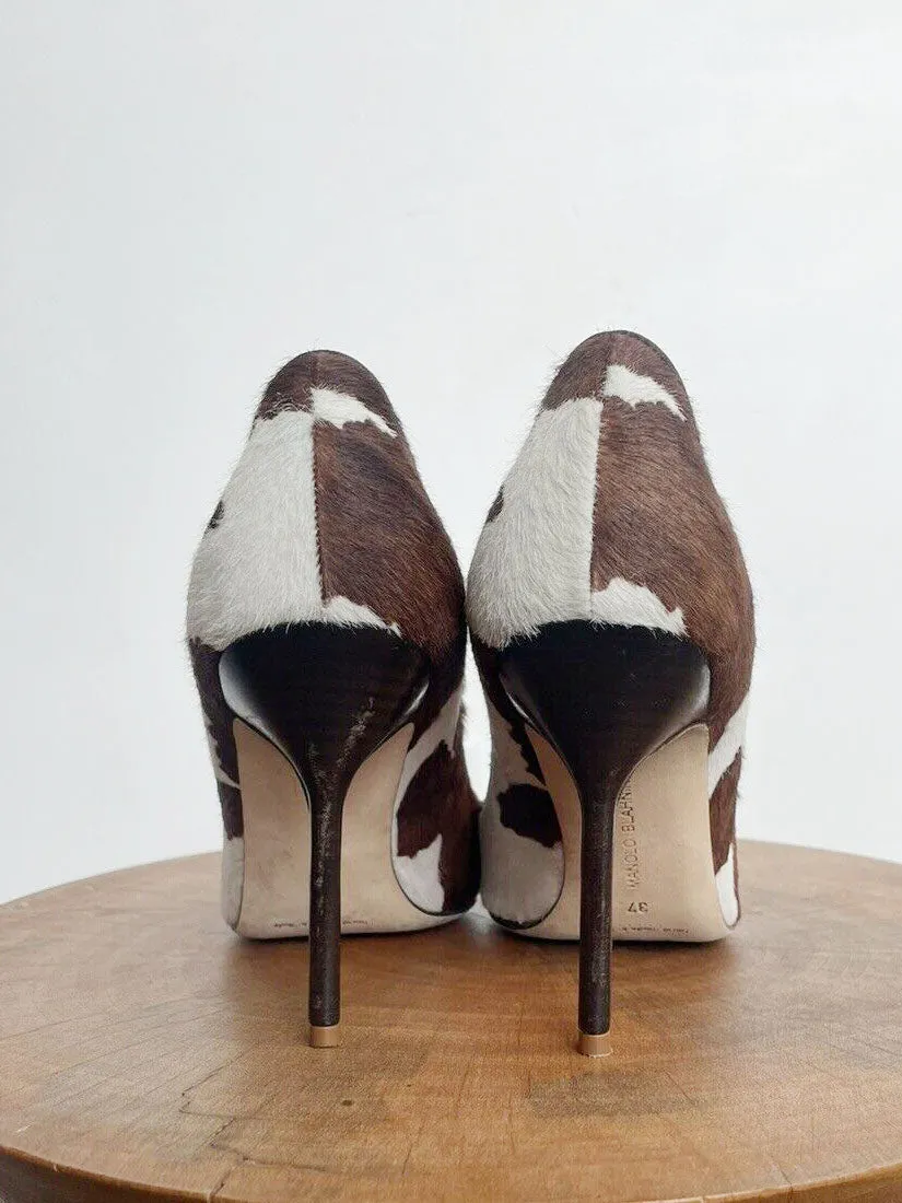 BB PONYHAIR COW PRINT STILETTO