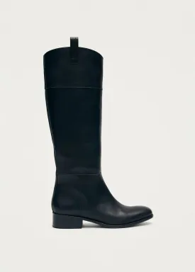 Billie Black Leather Boots