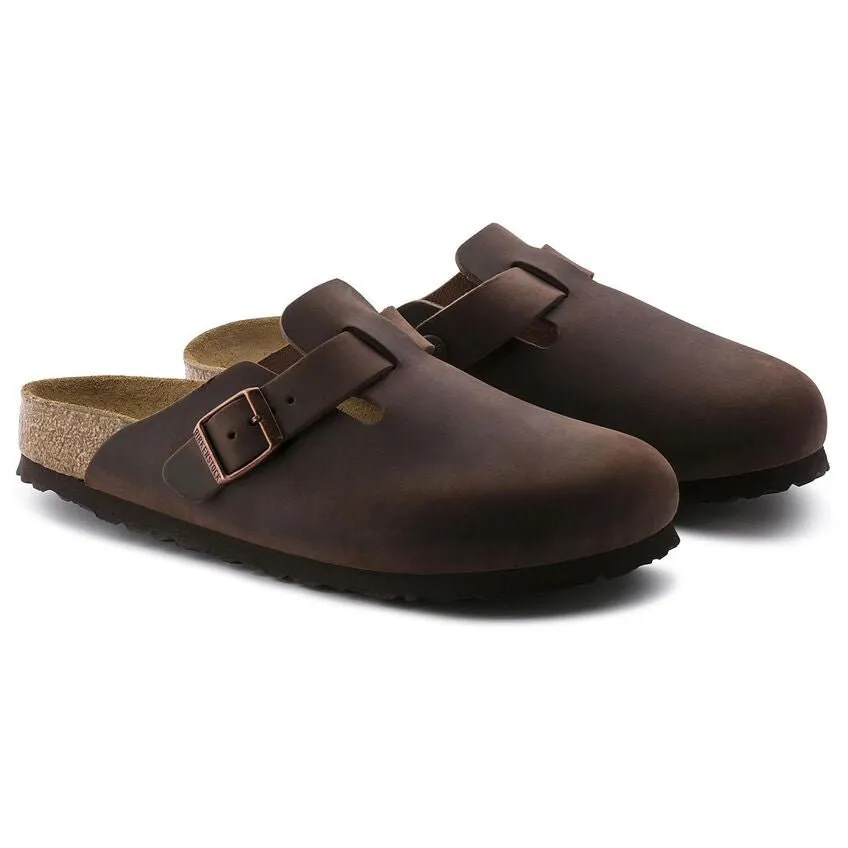 Birkenstock Boston Soft Footbed - Habana Oiled Leather