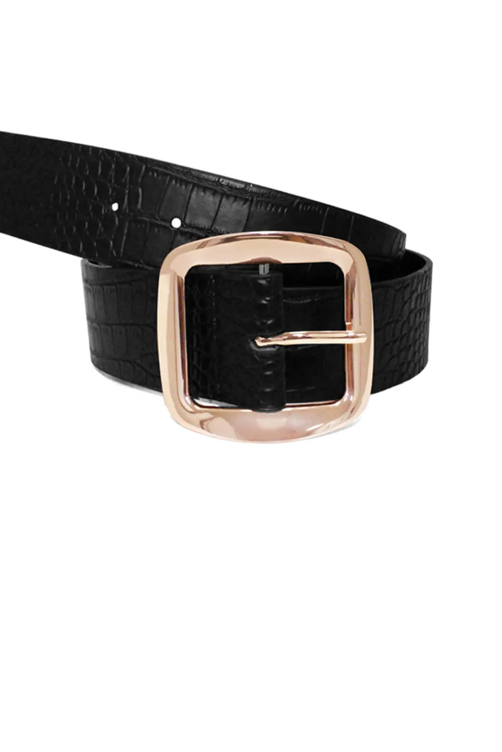 Black Chunky Boyfriend Belt