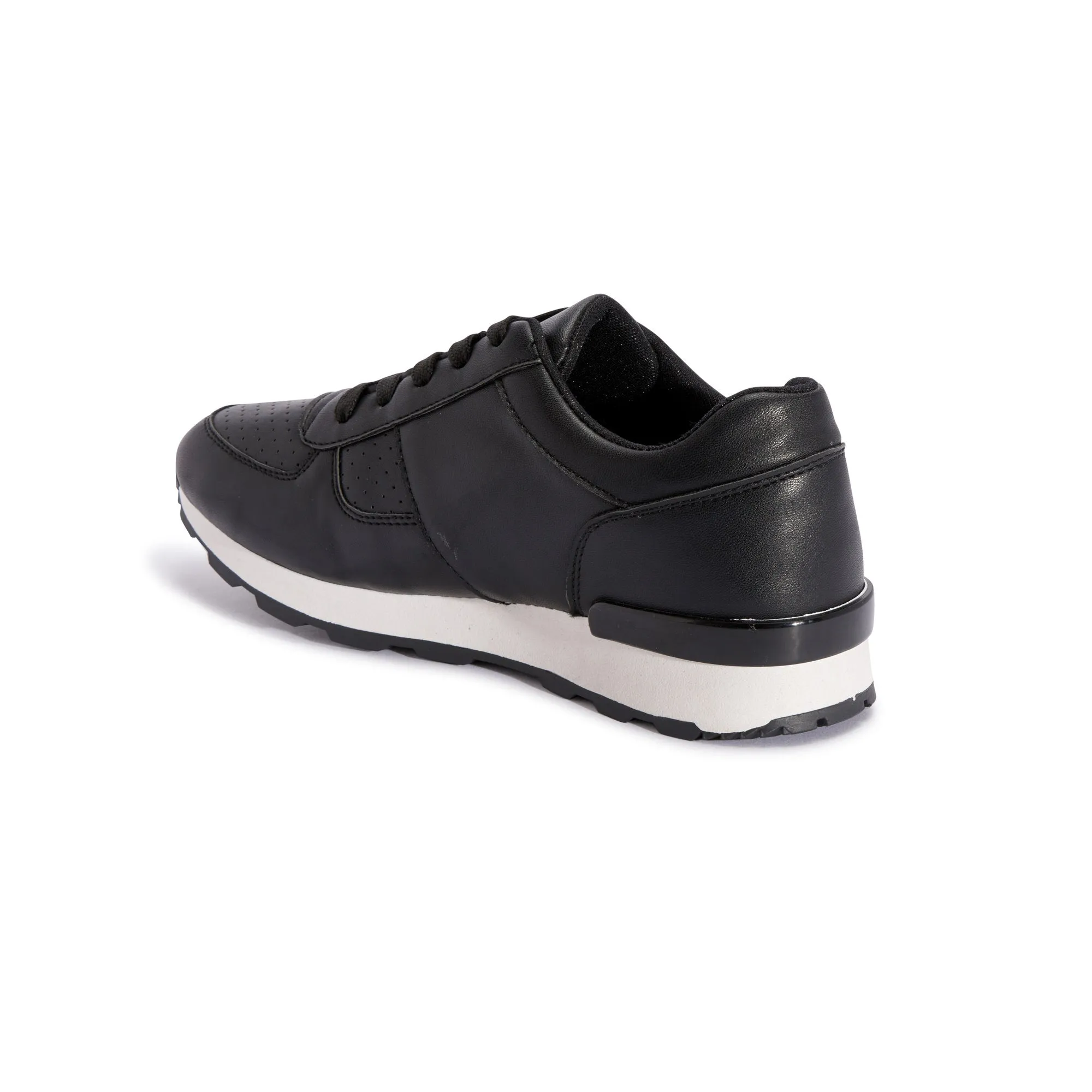 Black Lace Up Trainer