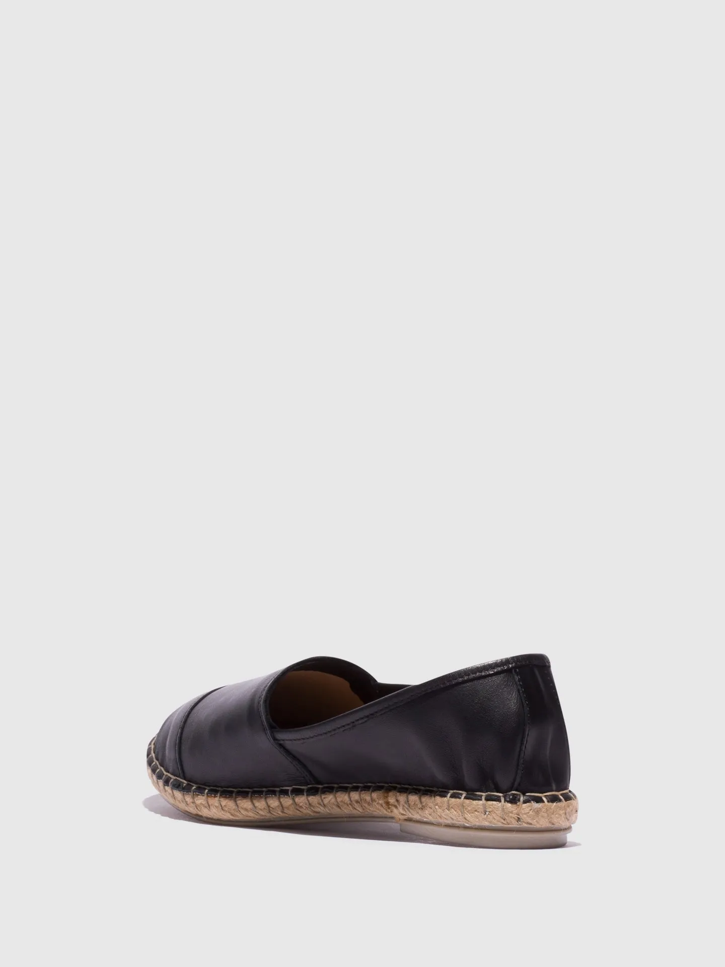 Black Round Toe Espadrilles