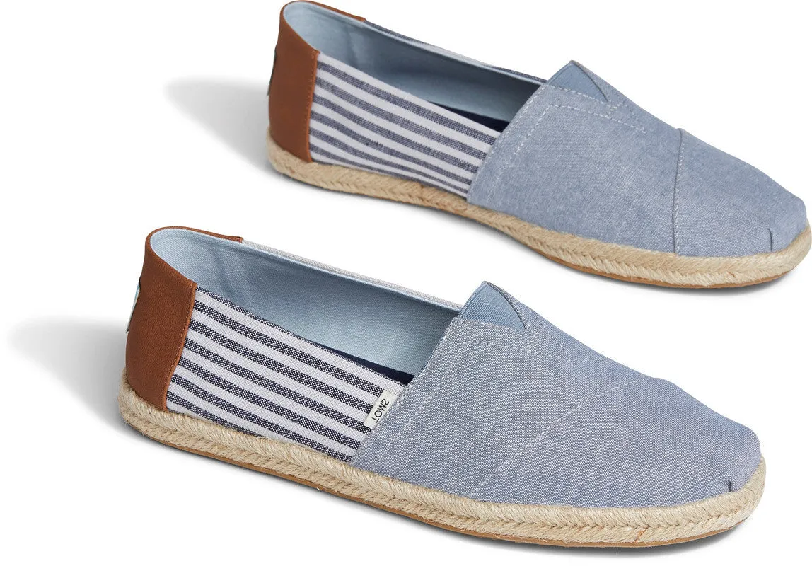 Blue Stripe Sustainable Espadrilles