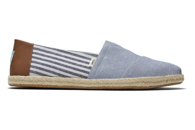 Blue Stripe Sustainable Espadrilles