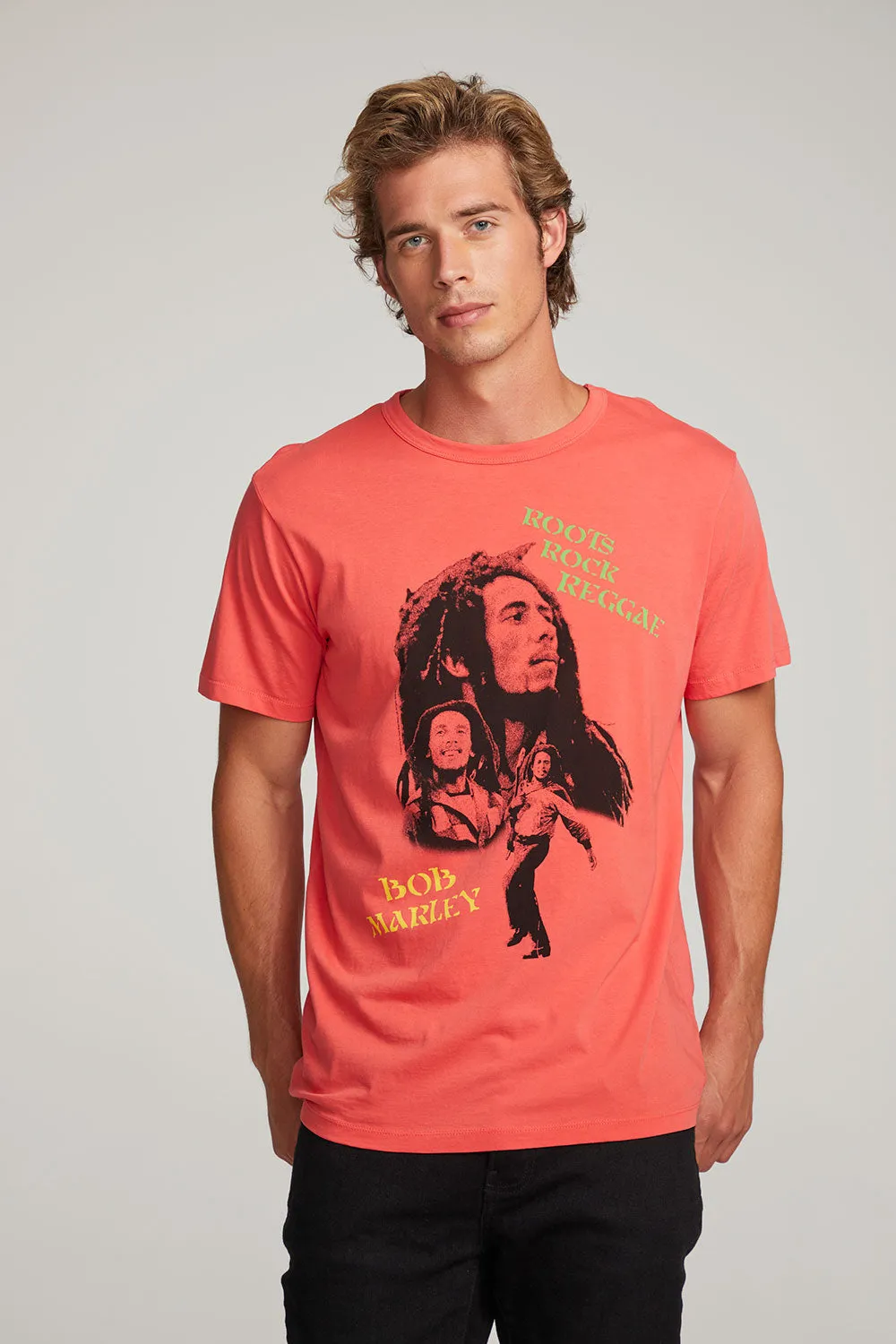 Bob Marley Roots Rock Reggae Mens Tee