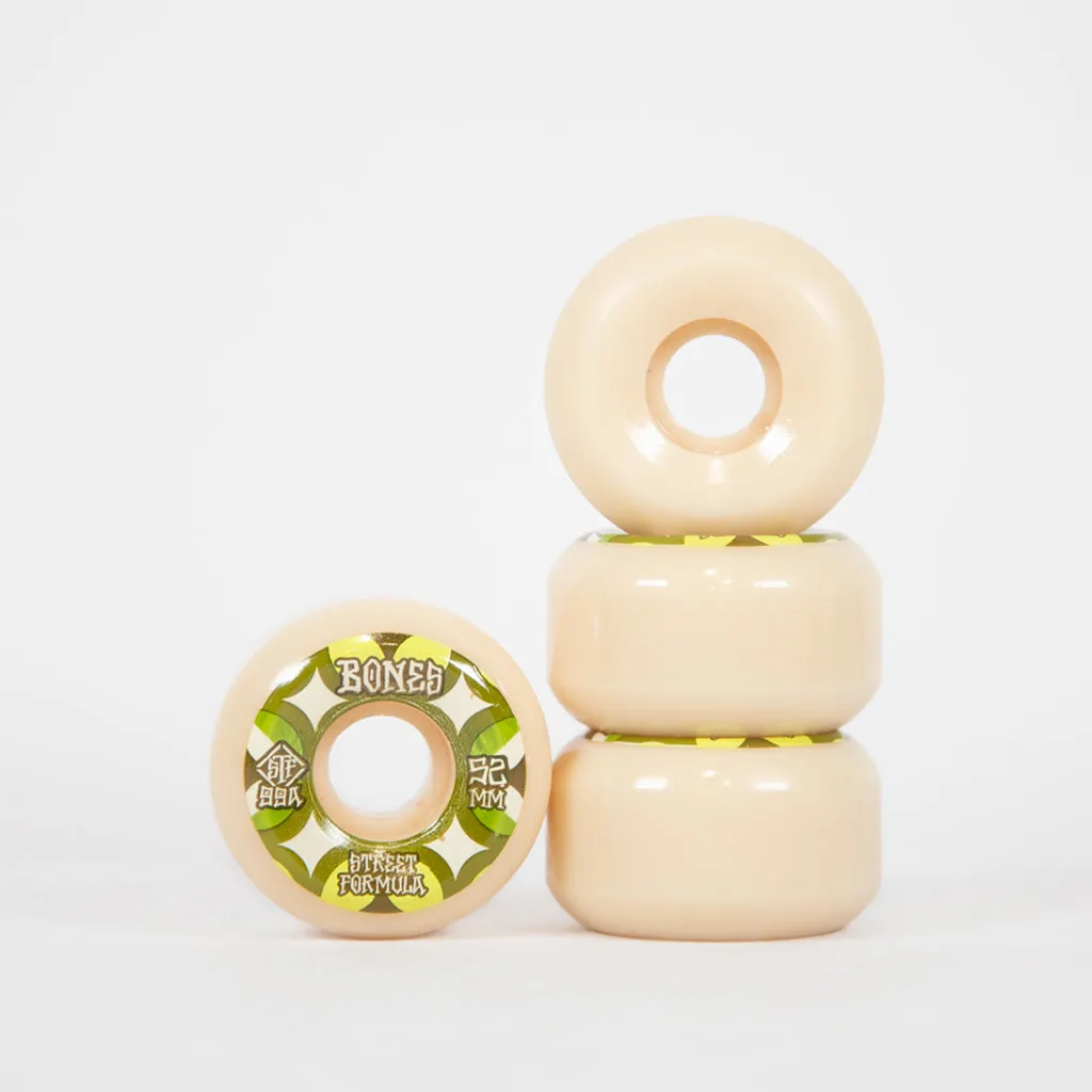 Bones - 52mm (99a) STF V5 Sidecut Retros Skateboard Wheels