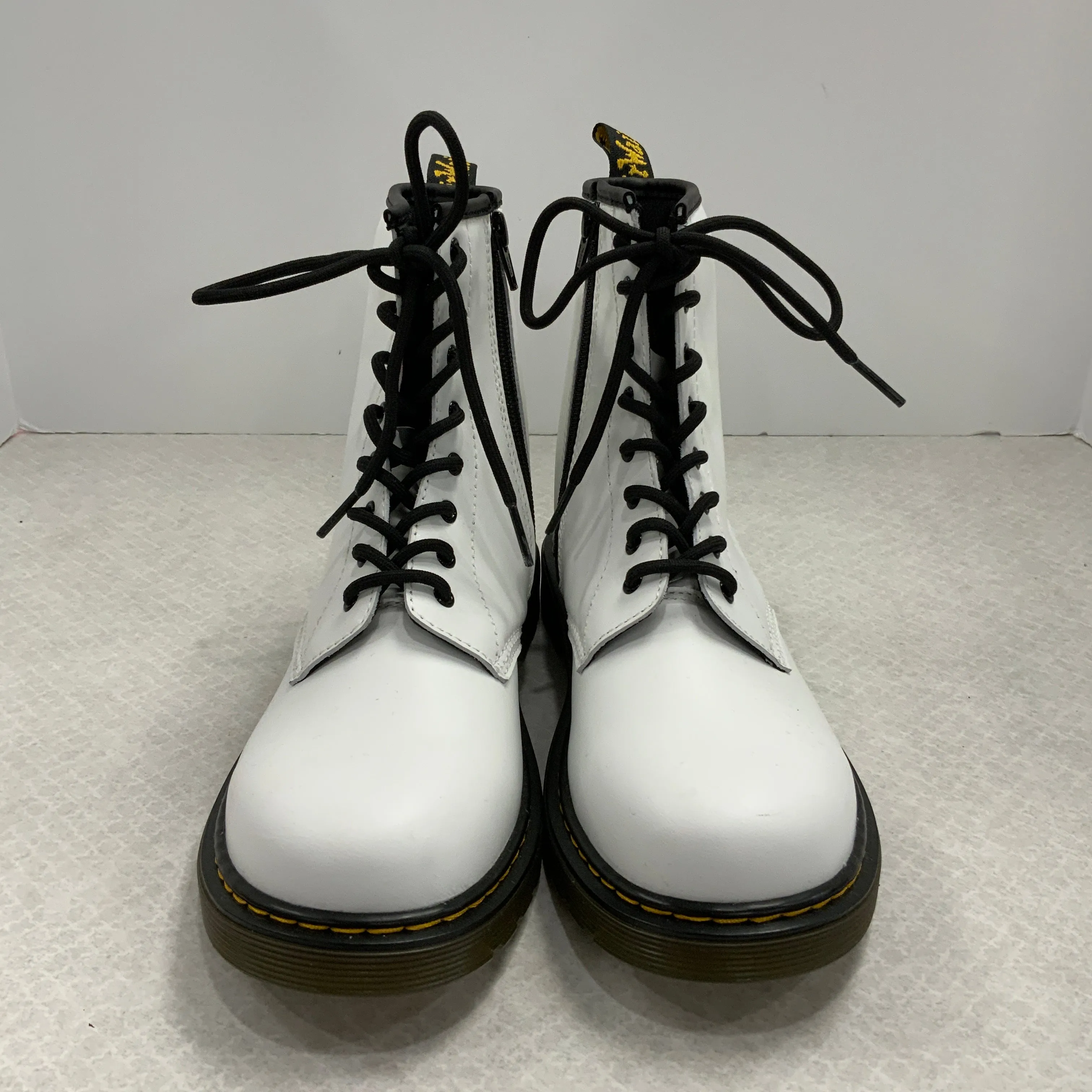 Boots Combat By Dr Martens In White, Size: 7