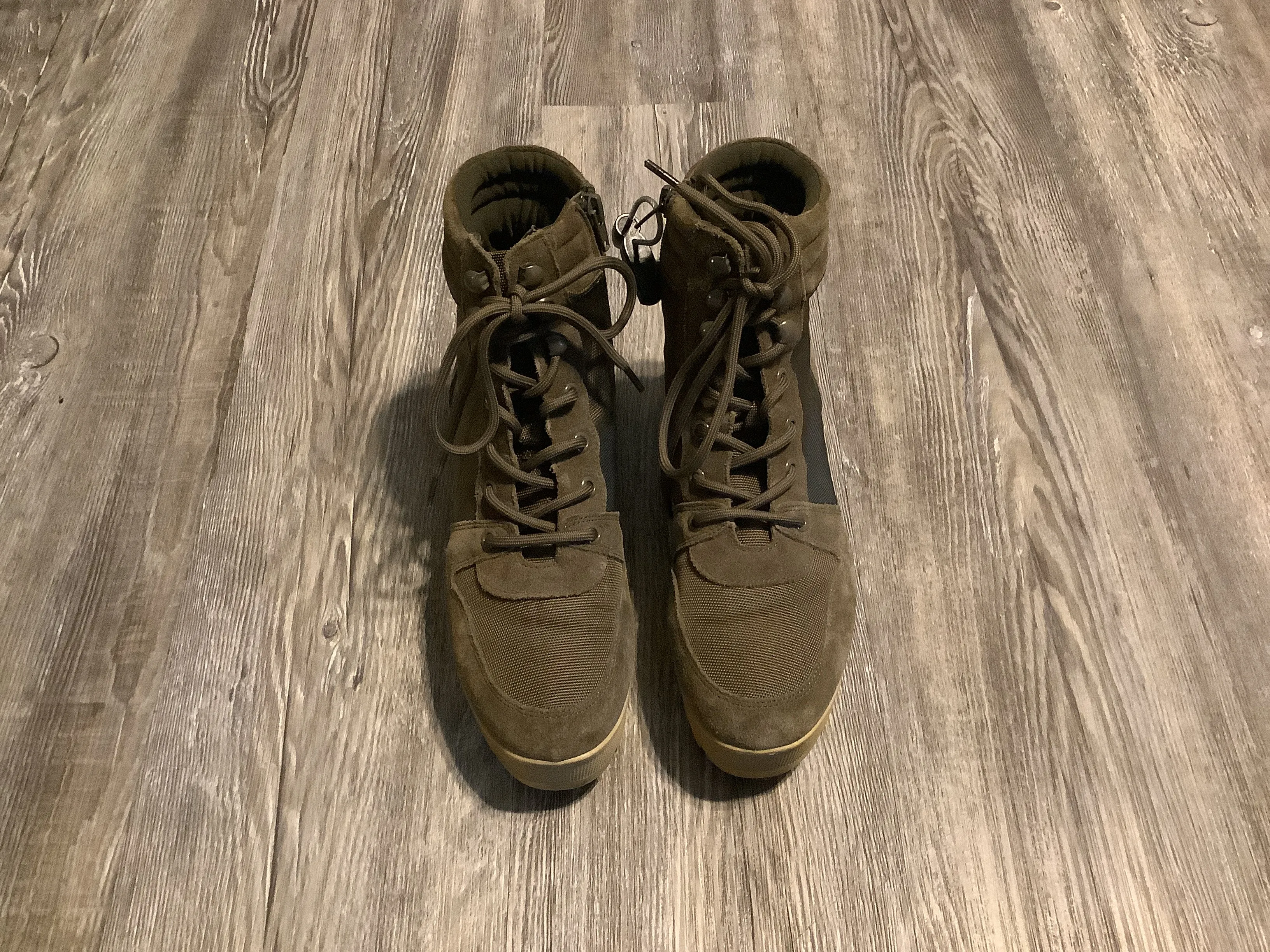 Boots Combat By Steve Madden In Green, Size: 8