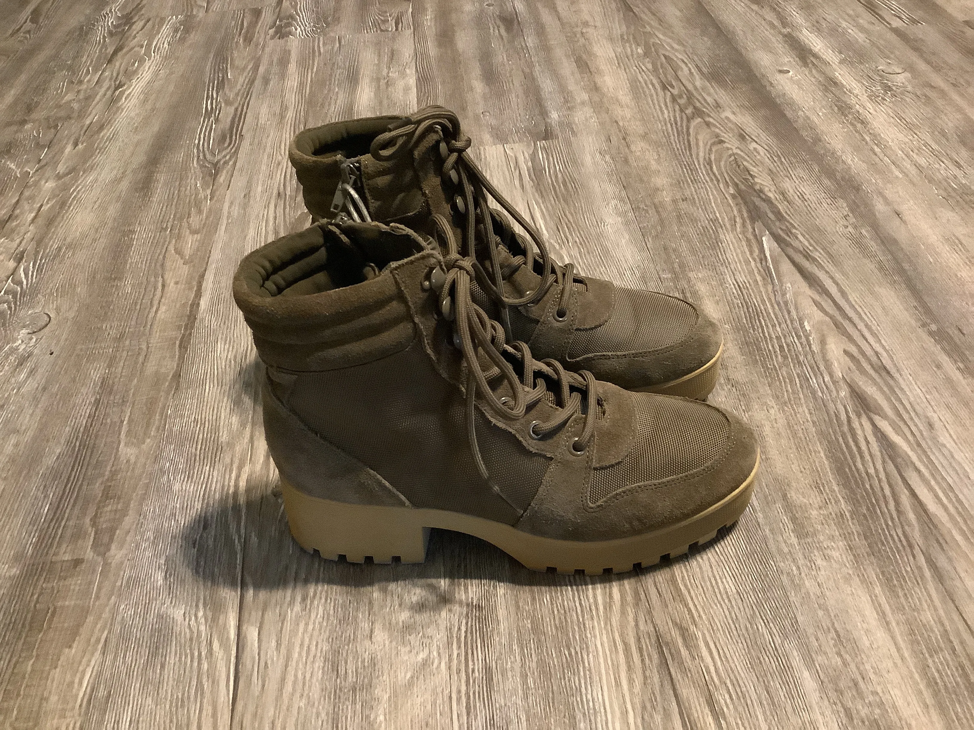 Boots Combat By Steve Madden In Green, Size: 8