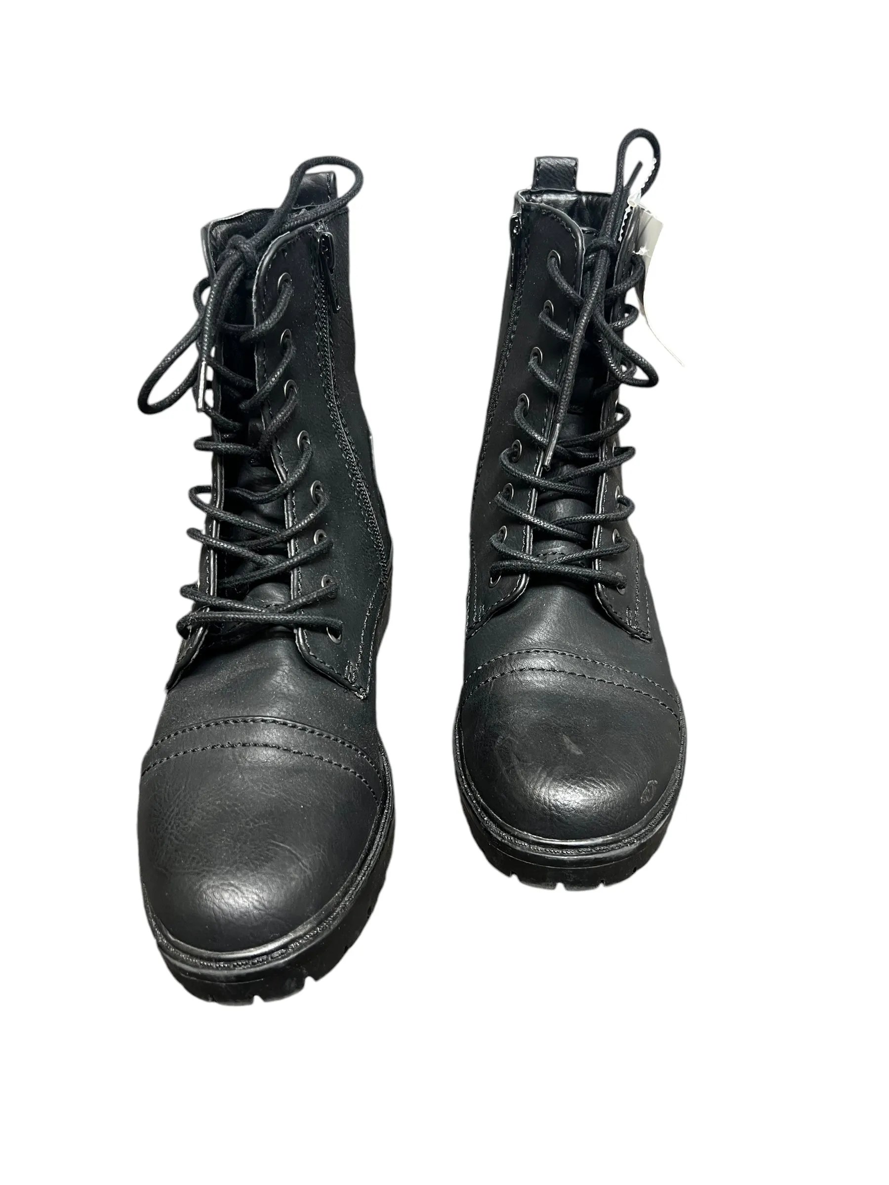 Boots Combat By Universal Thread In Black, Size: 6.5