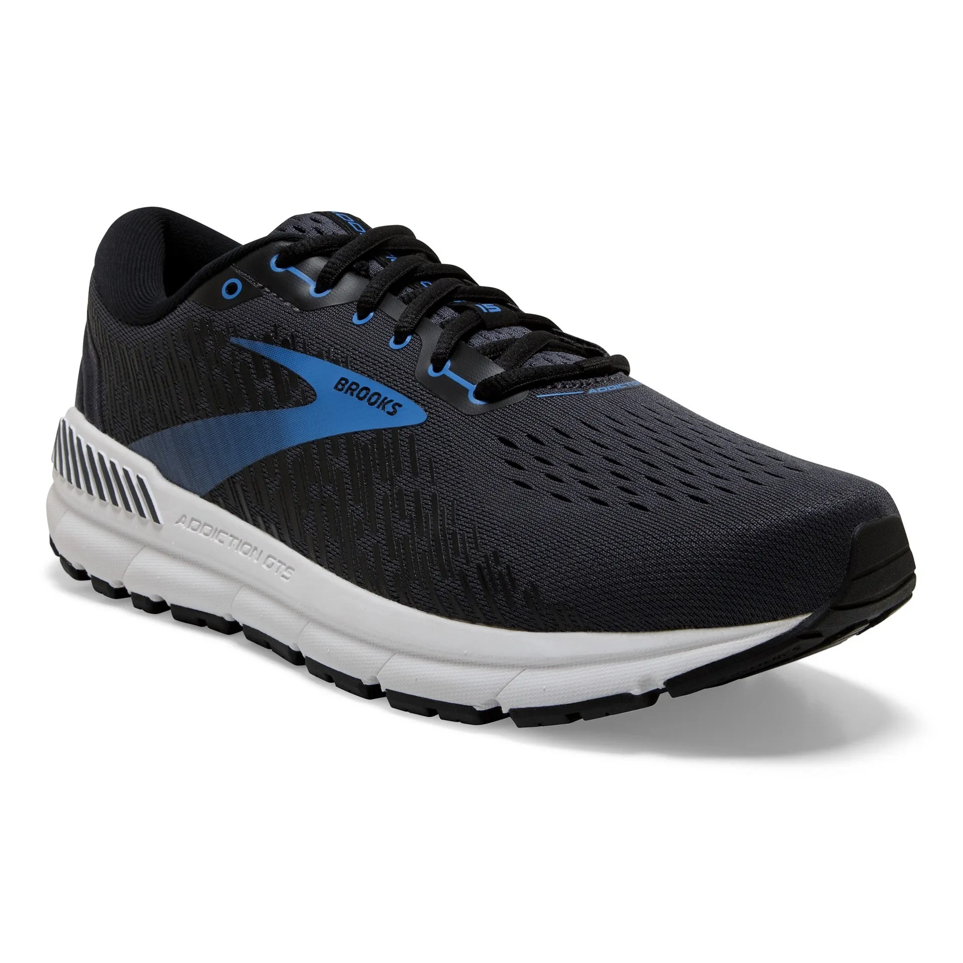 Brooks Addiction GTS 15 India Ink Black Blue Wide Width Men's