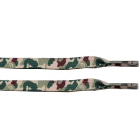 Camouflage Green Print Laces