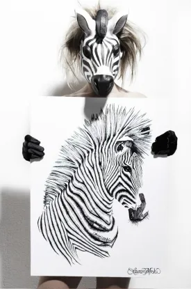 Canvas Zebra Art