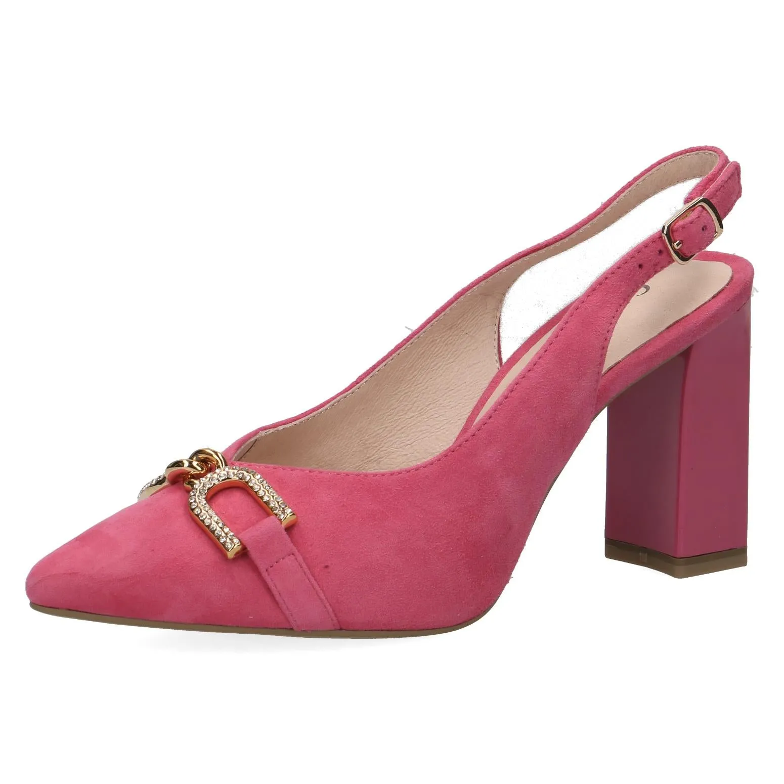 Caprice Ladies Block Heel Sling Back