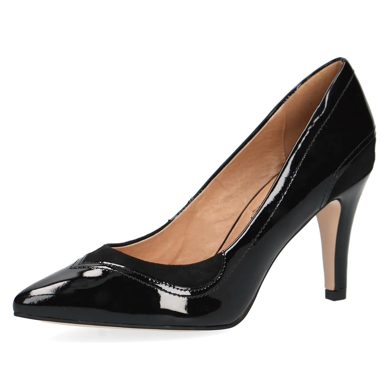 Caprice Ladies Slim Heel Court Shoe