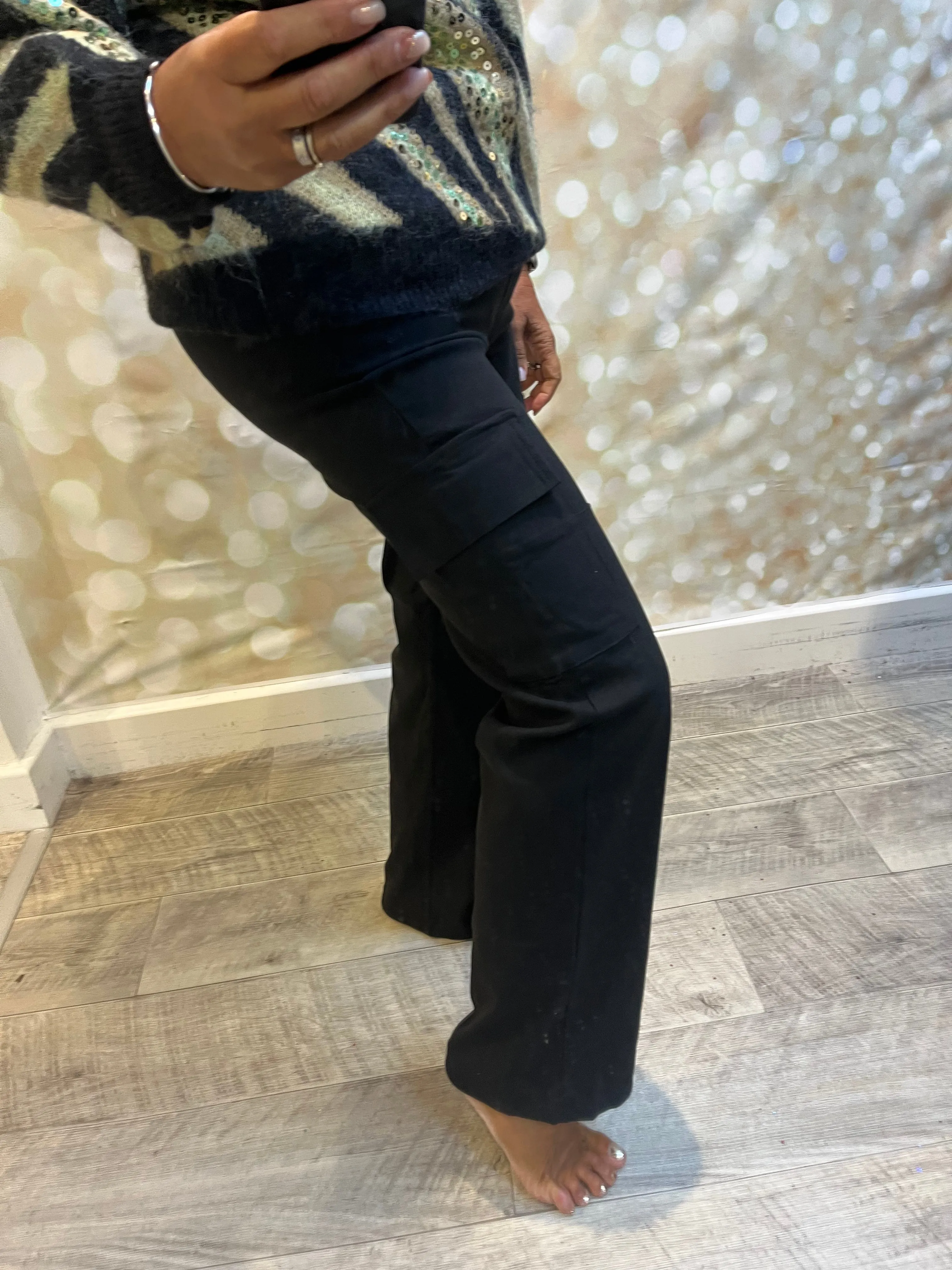 Cargo Straight Leg Trousers