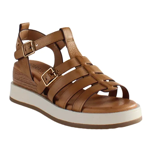 Carmela Ladies Wedge Sandals - 161390 - Camel