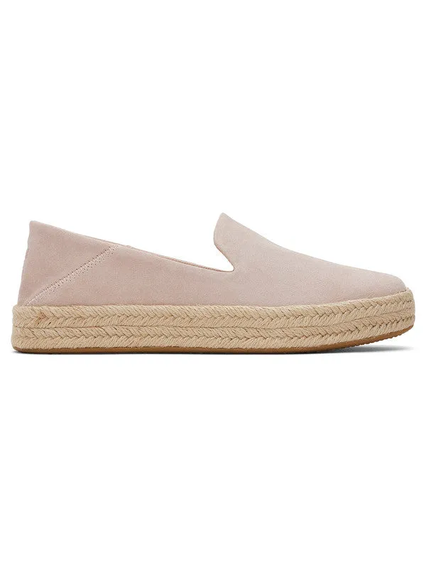 Carolina Pink Suede Platform Espadrilles