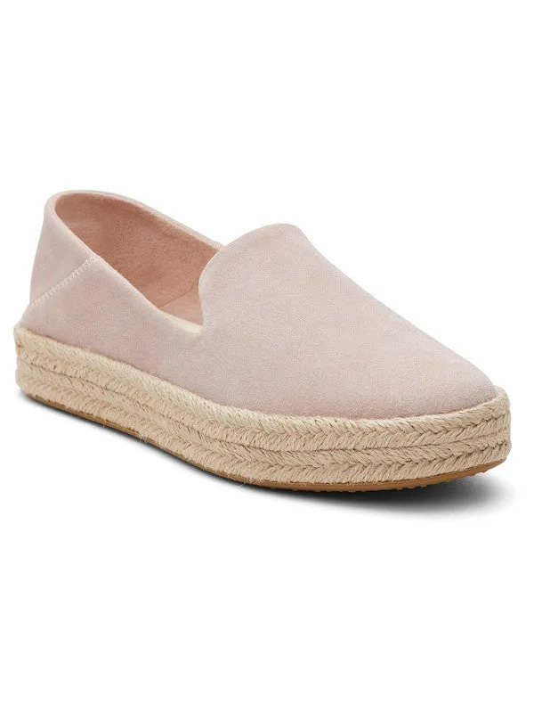 Carolina Pink Suede Platform Espadrilles