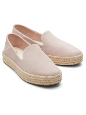 Carolina Pink Suede Platform Espadrilles