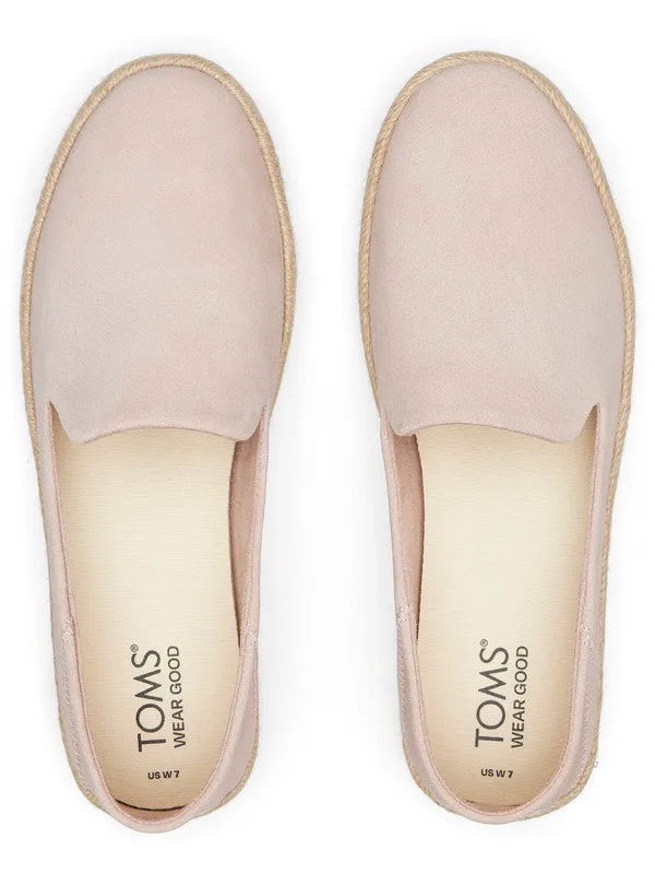 Carolina Pink Suede Platform Espadrilles