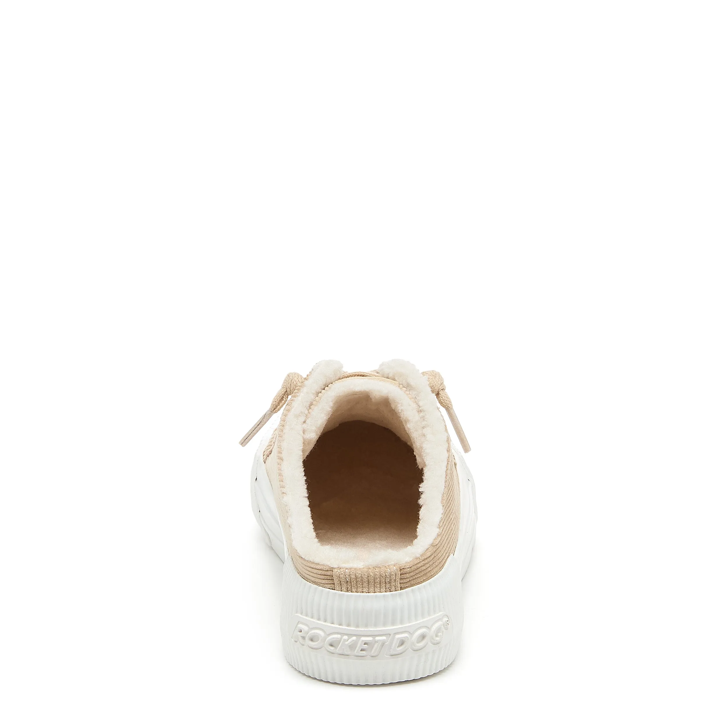 Cheery Natural Corduroy Mule Sneaker