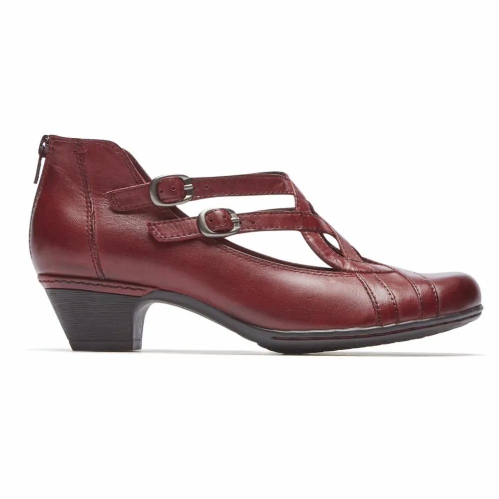 Cobb Hill ABBOTT CURVY SHOE RED/LEATHER