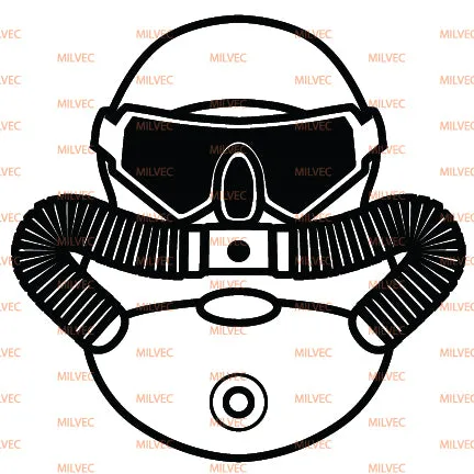 Combatant Diver Vinyl Decal