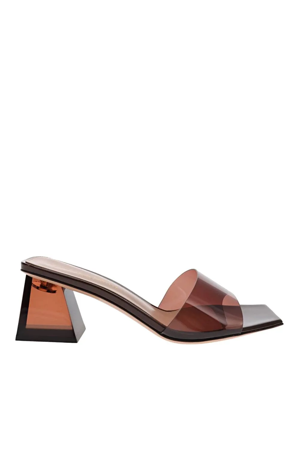 Cosmic Brown Transparent Mules