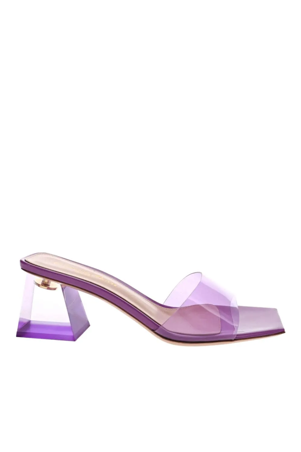 Cosmic Lavender Transparent Mules