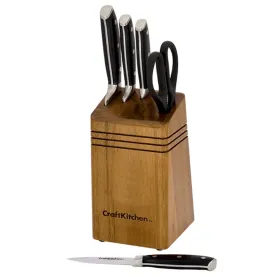 Craftkitchen 6 Piece Cutlery / Knife Block Set