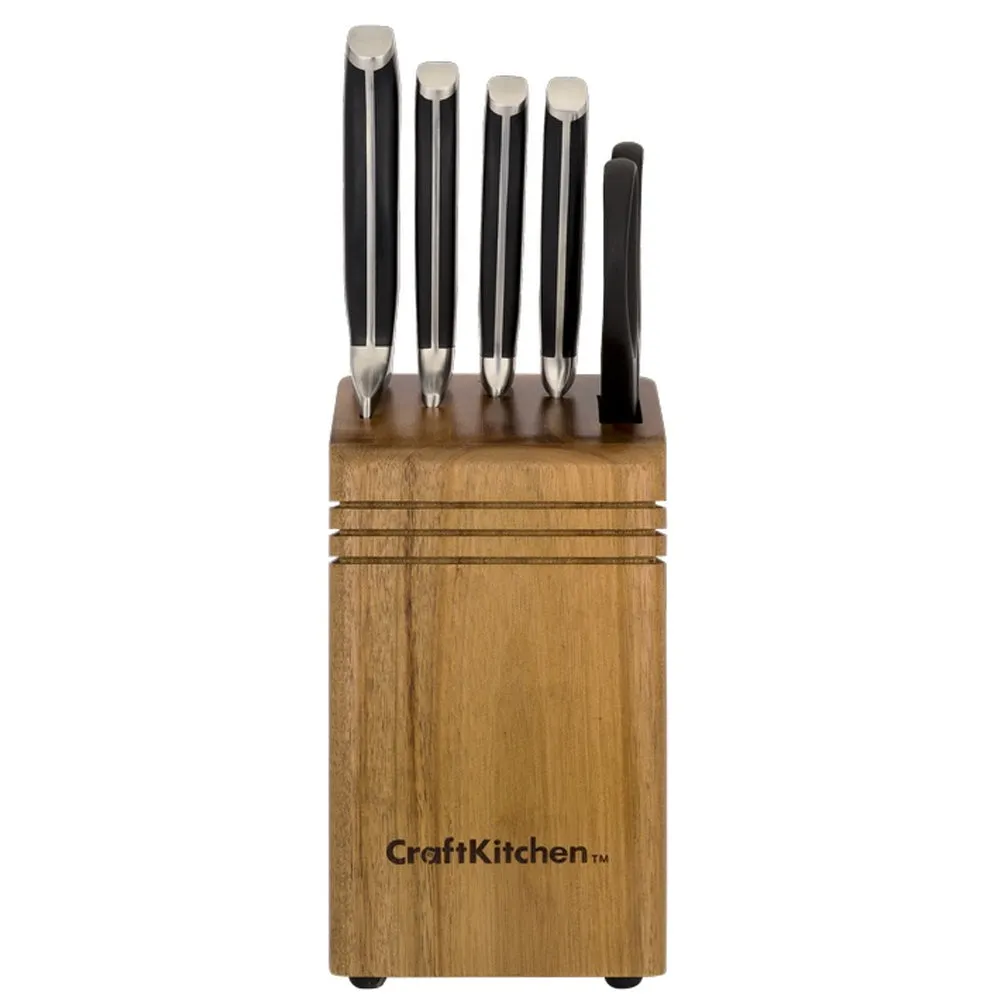 Craftkitchen 6 Piece Cutlery / Knife Block Set