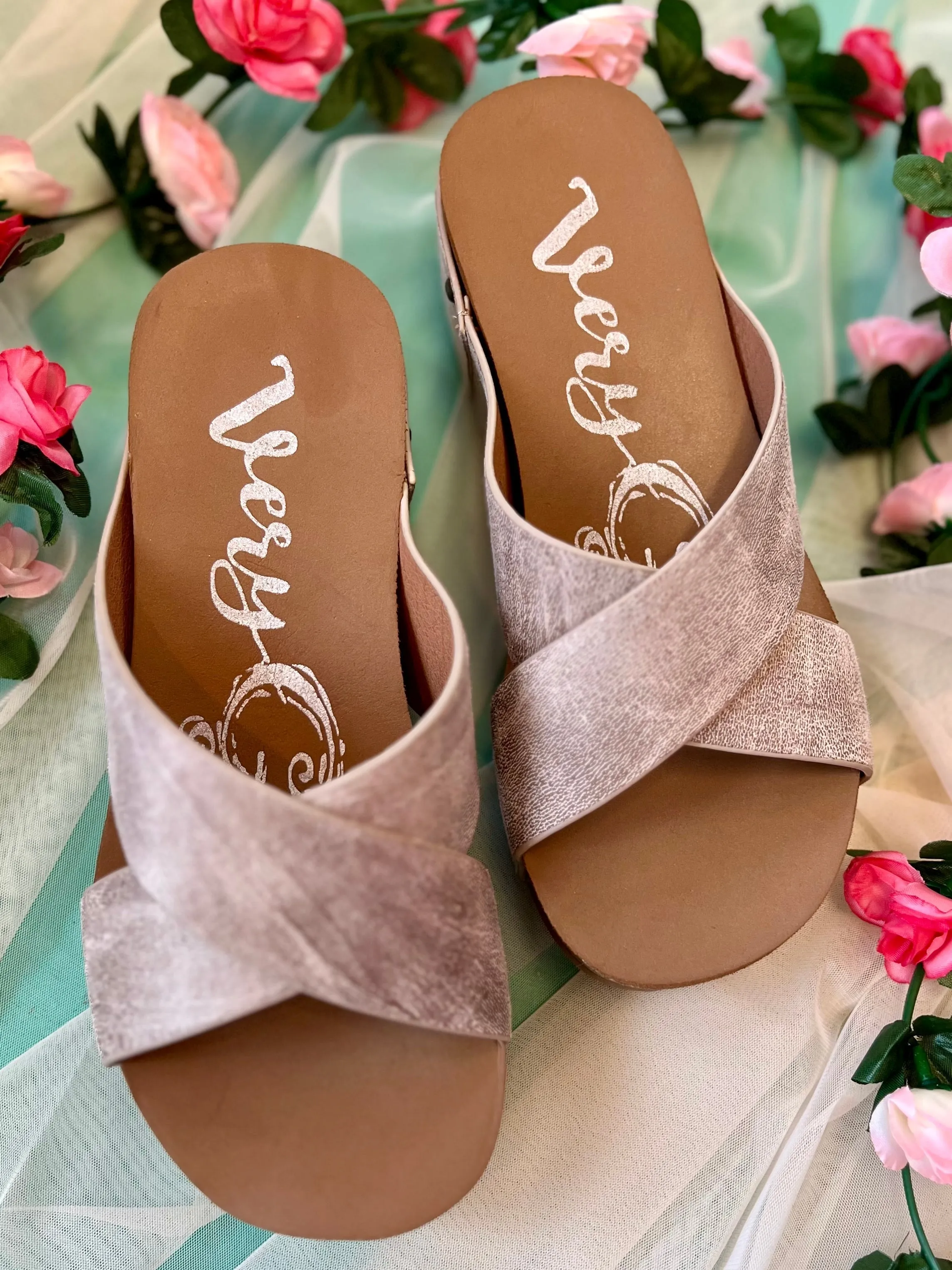 Crossed Paths Sandals - TAUPE*