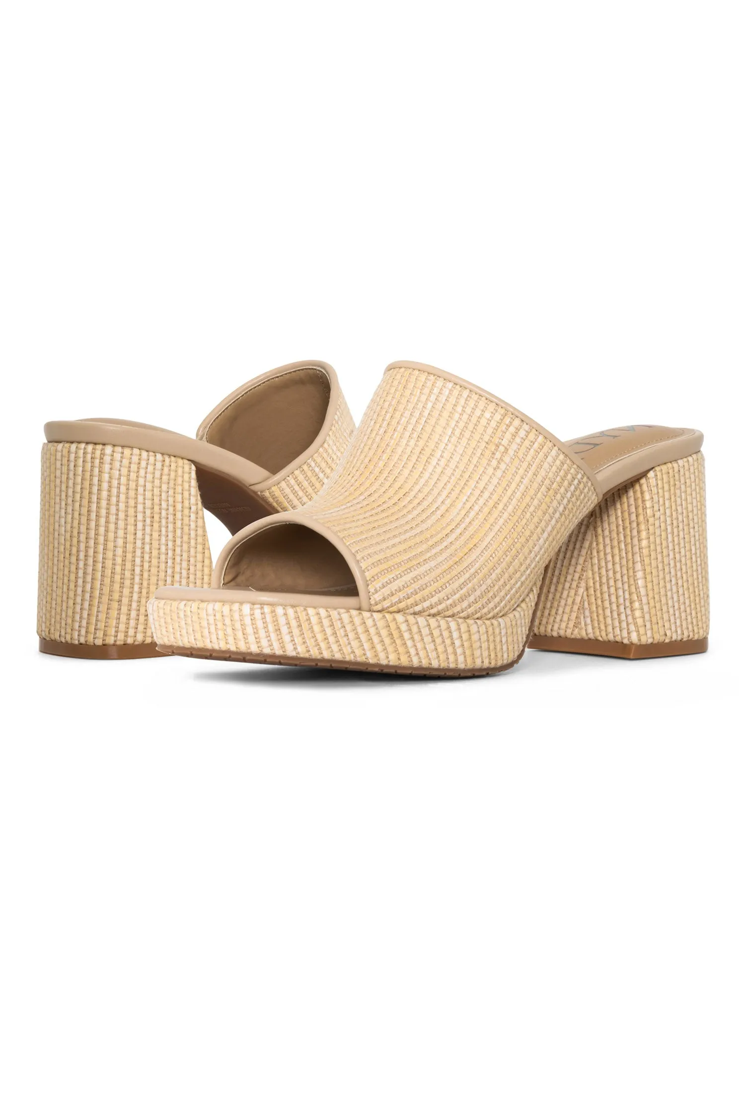 Dewi Platform Sandals - Natural