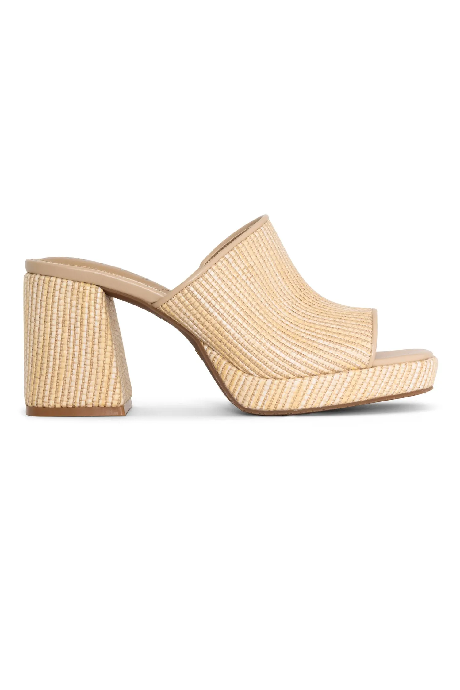 Dewi Platform Sandals - Natural