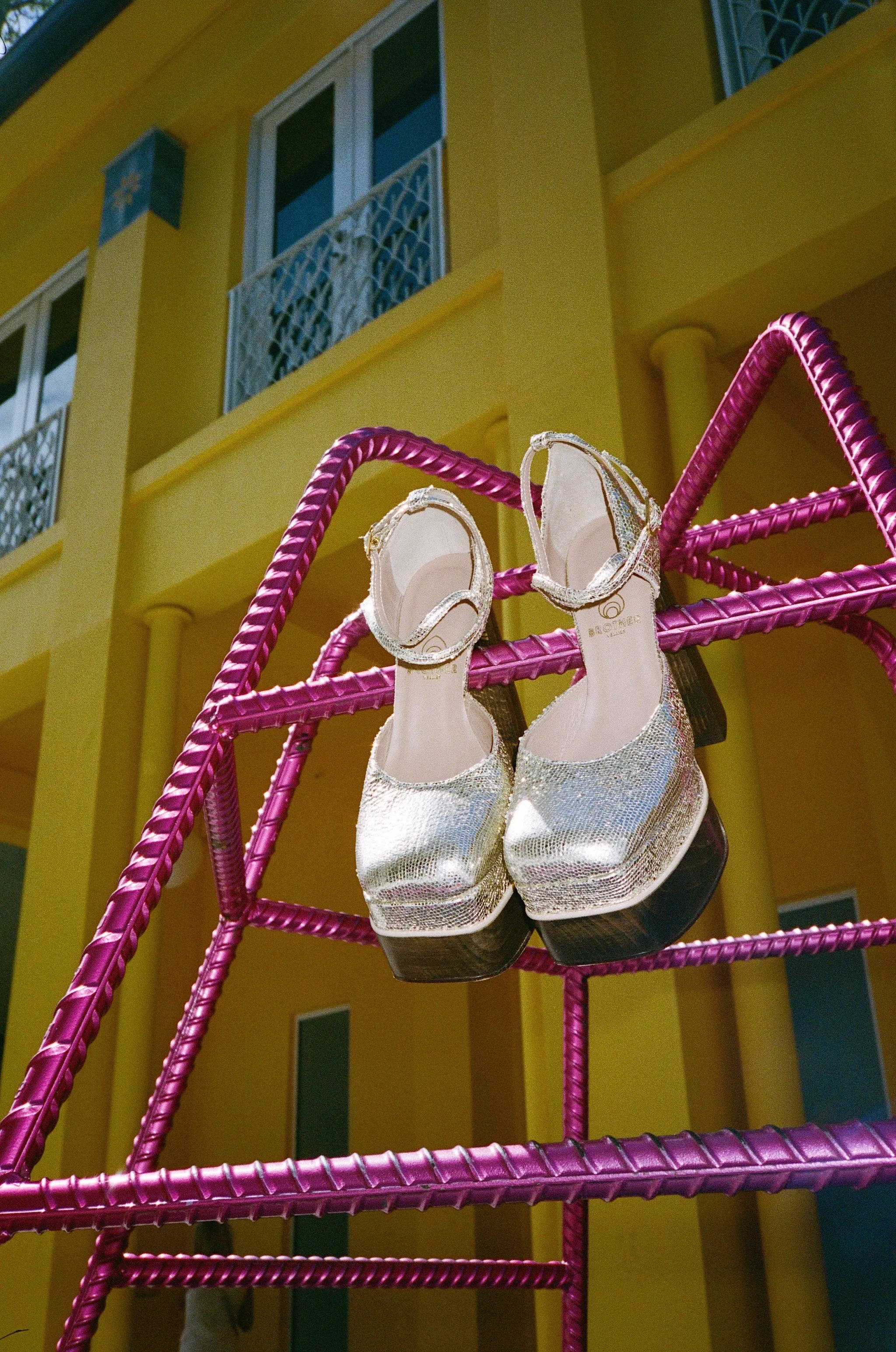 Disco Mary Jane Platform in Gold Metallic Leather