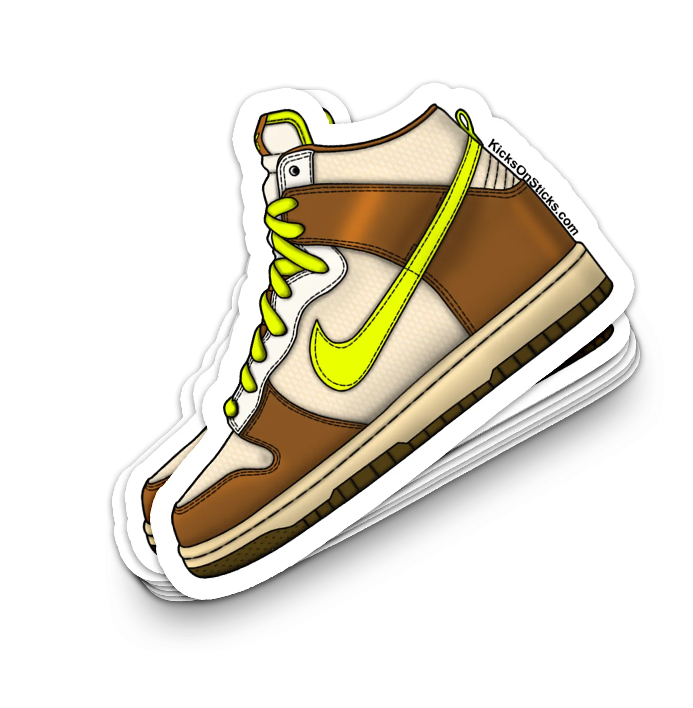 Dunk High "Shrek 07" Sneaker Sticker