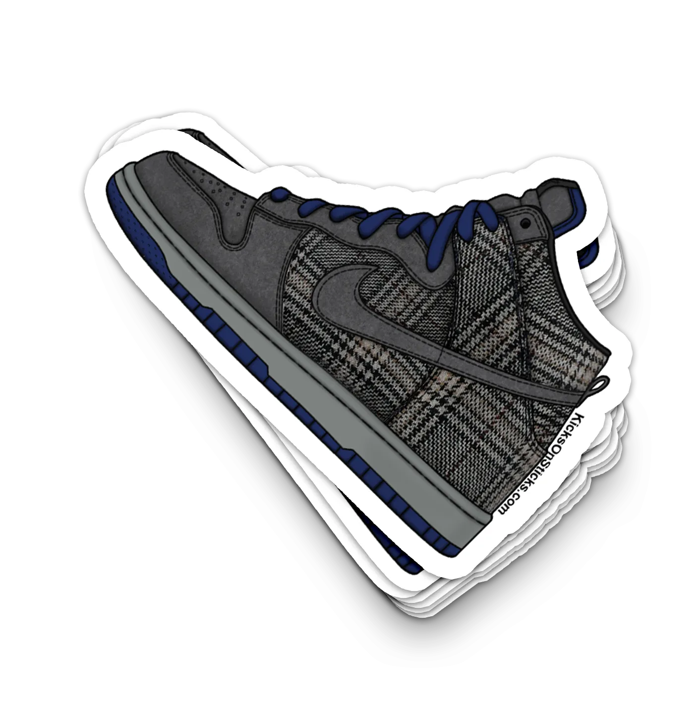 Dunk High "Tweed Navy" Sneaker Sticker