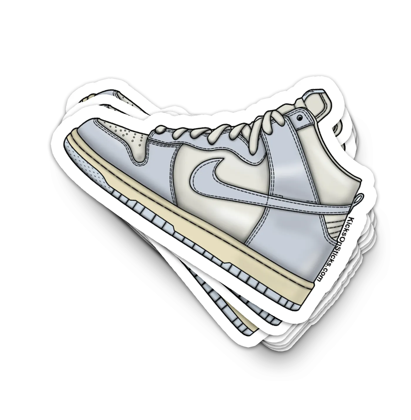 Dunk High "Vast Grey" Sneaker Sticker