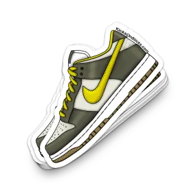 Dunk Low "Cargo Jade Sulfur" Sneaker Sticker