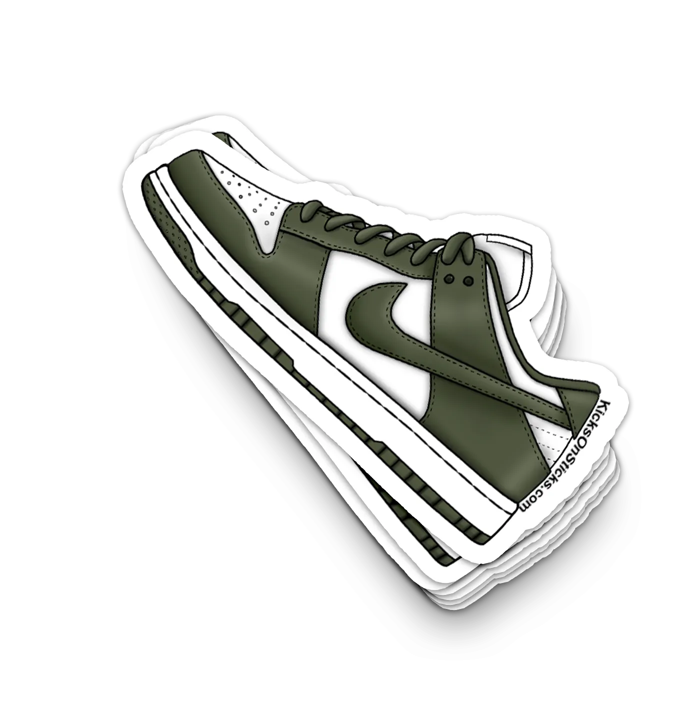 Dunk Low "Medium Olive" Sneaker Sticker