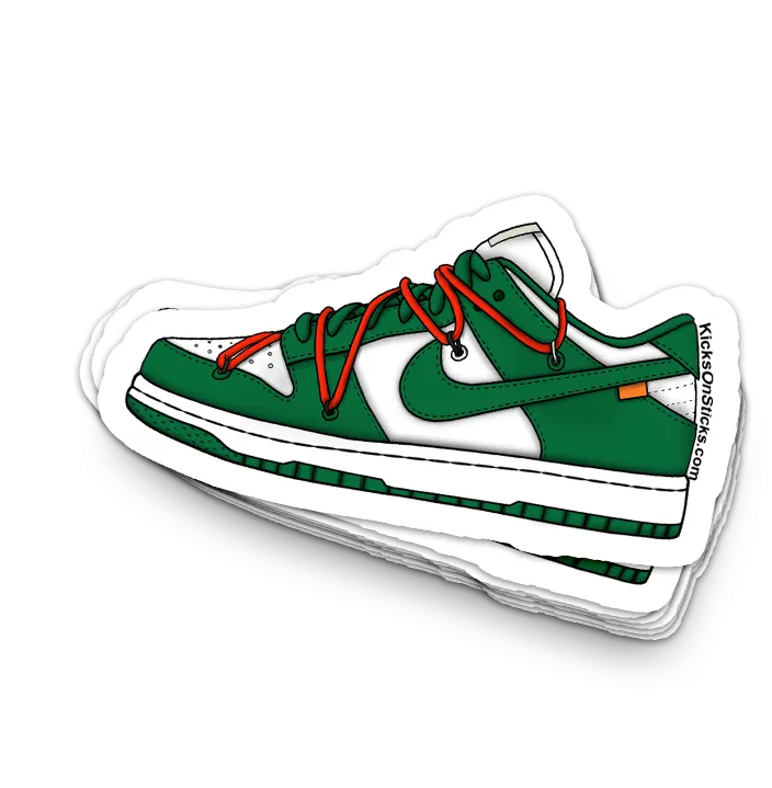 Dunk Low "Off-White Pine Green" Sneaker Sticker