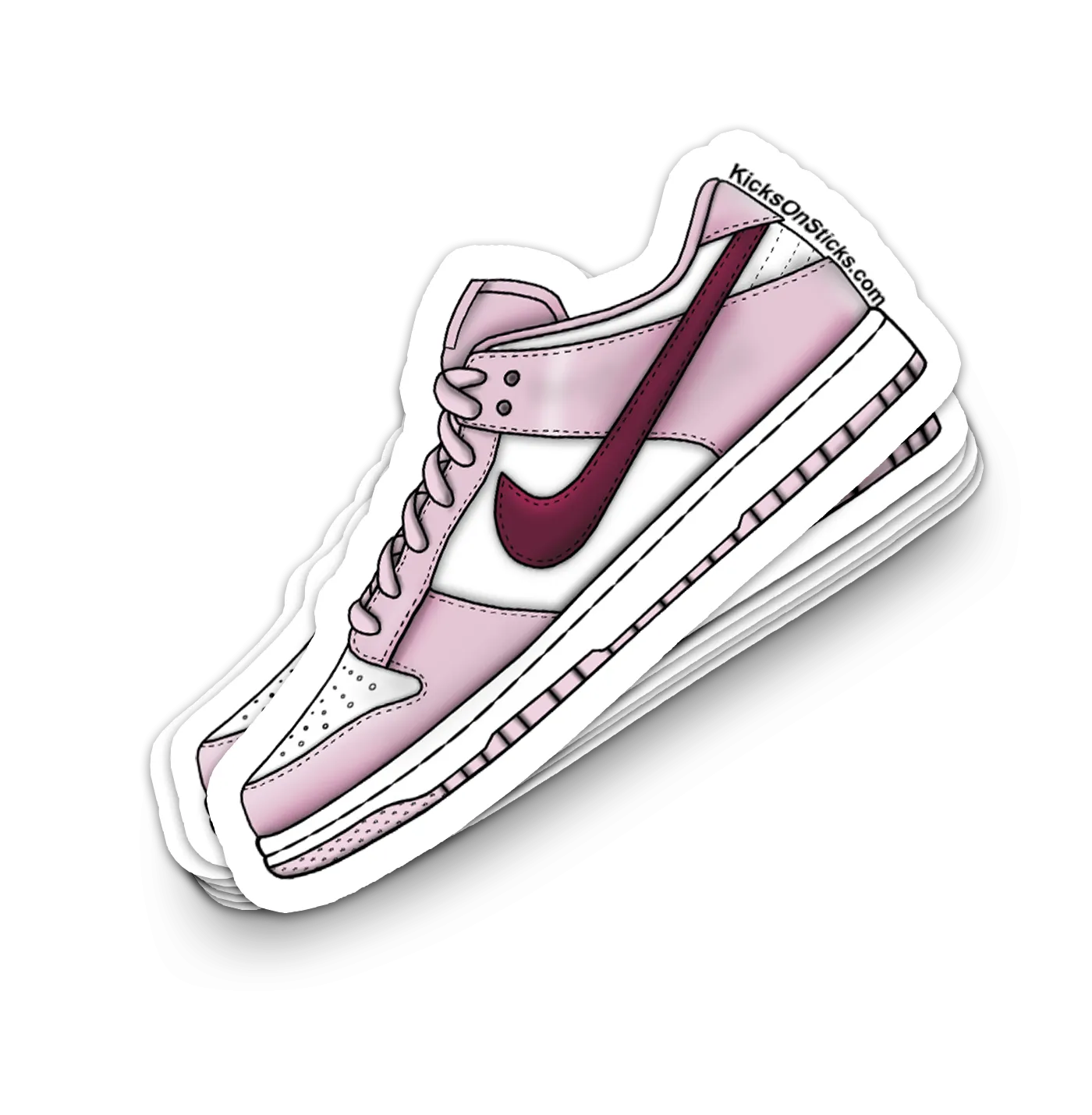 Dunk Low "Pink Foam" Sneaker Sticker