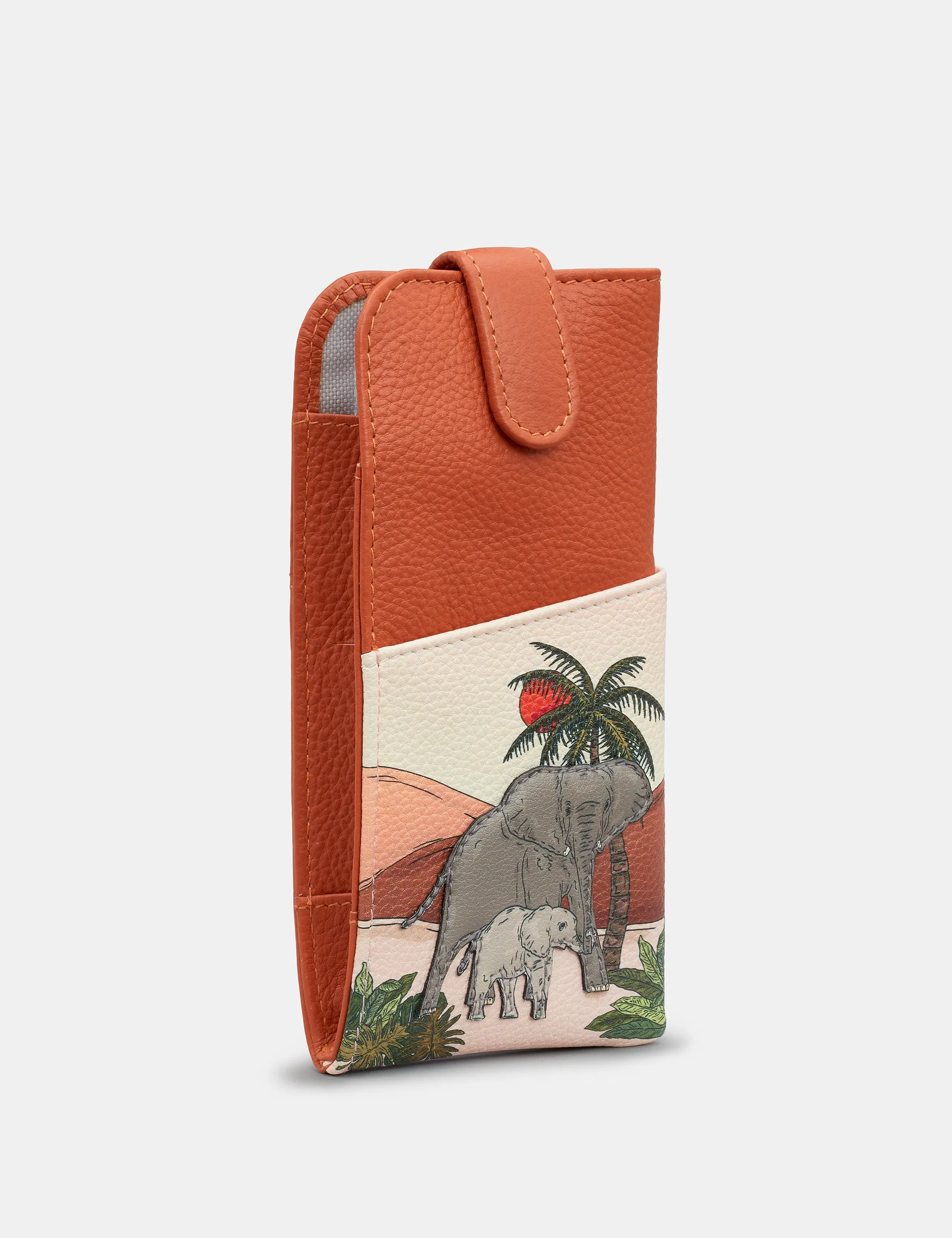 Elephant Parade Rust Leather Glasses Case