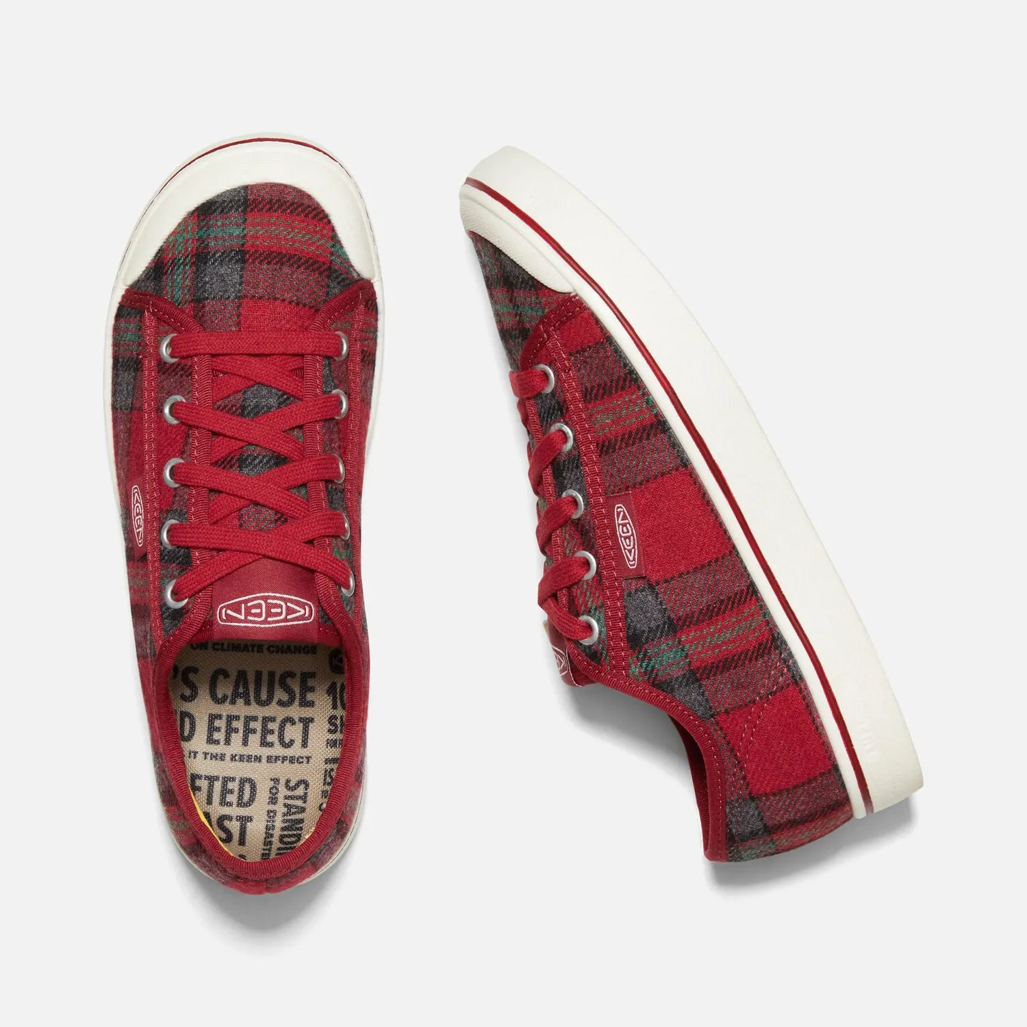 Elsa Sneaker in Red Plaid/Red Dahlia CLOSEOUTS