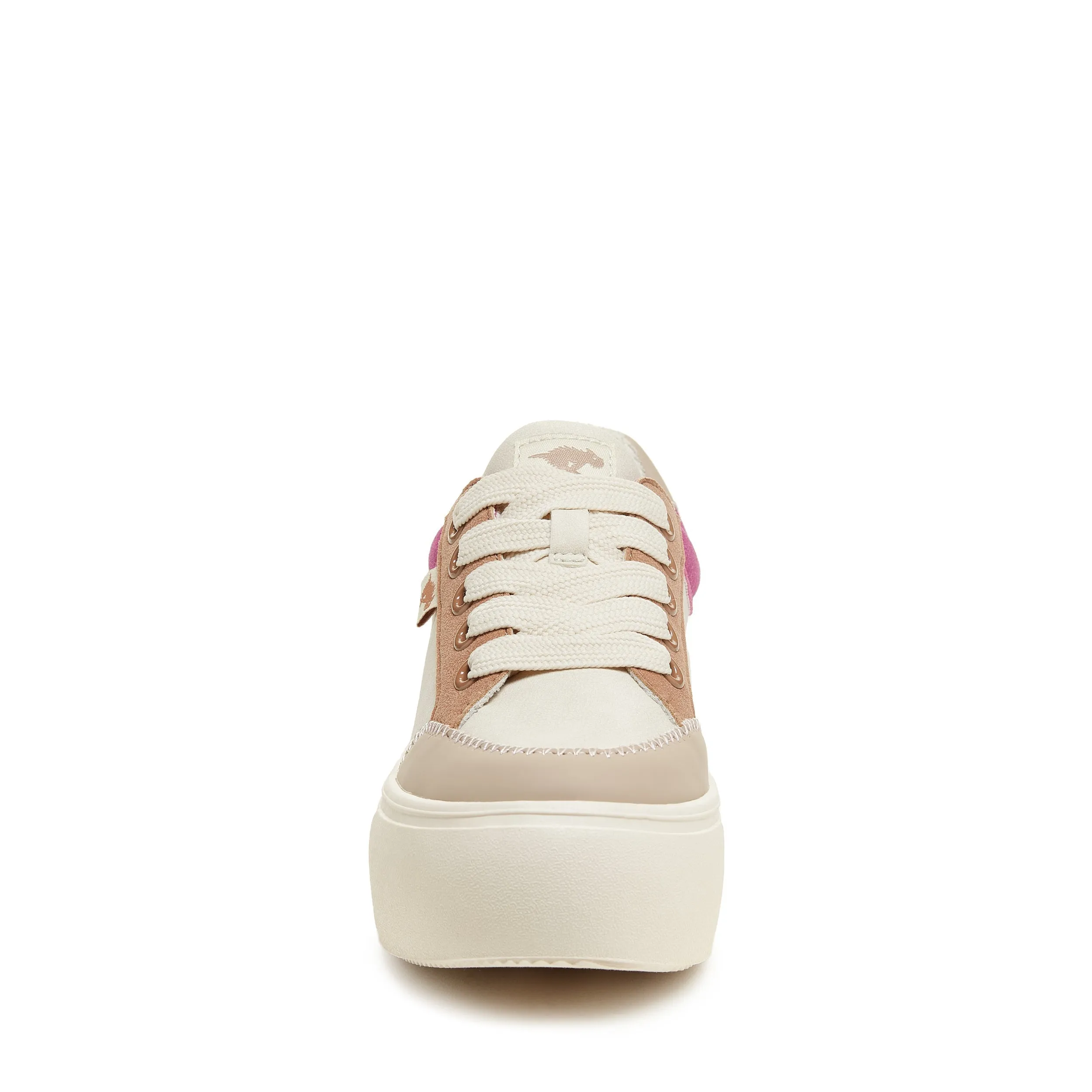 Flame Cream Color Block Platform Sneaker