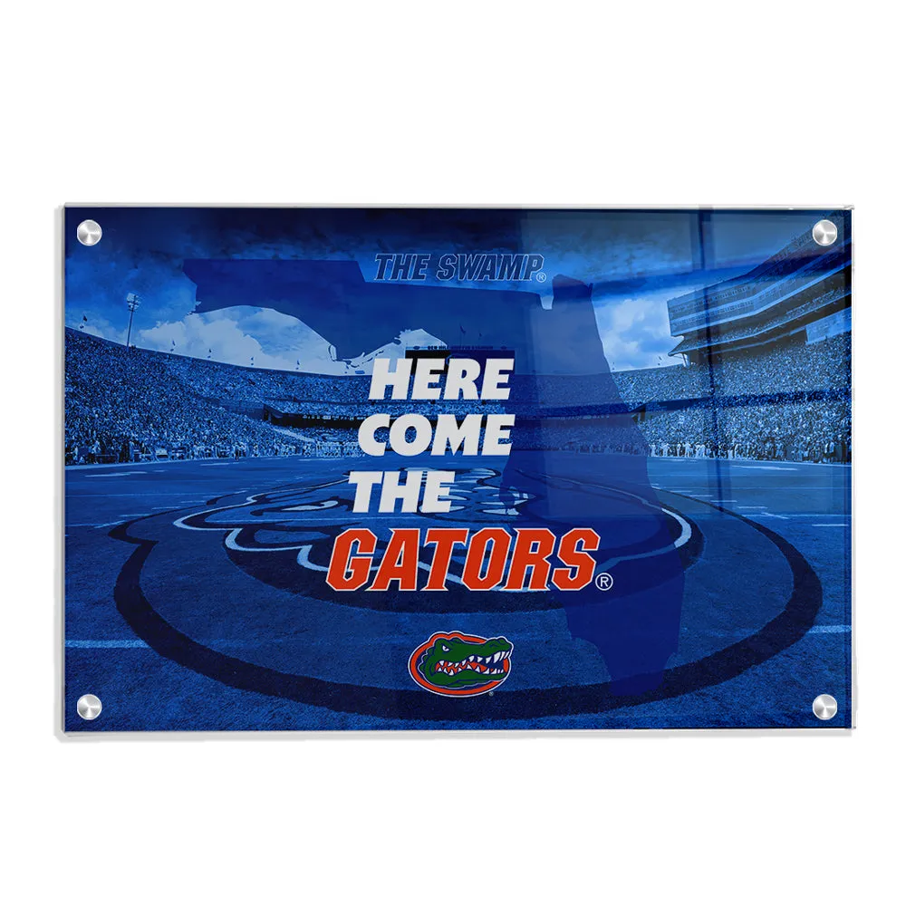 Florida Gators - Here Come the Gators Spurrier Field